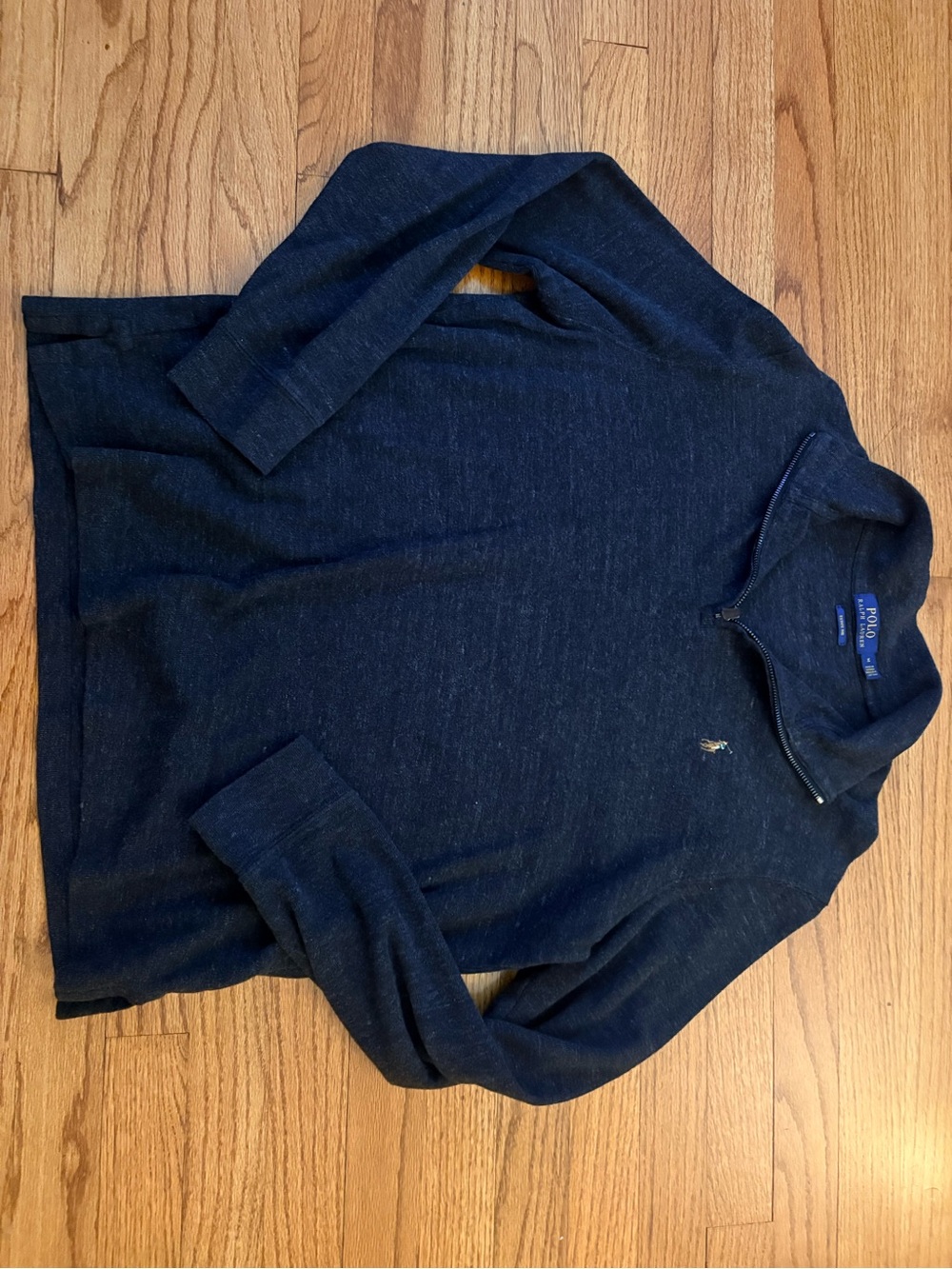 Polo by Ralph Lauren Navy Half-Zip Pullover Sweater